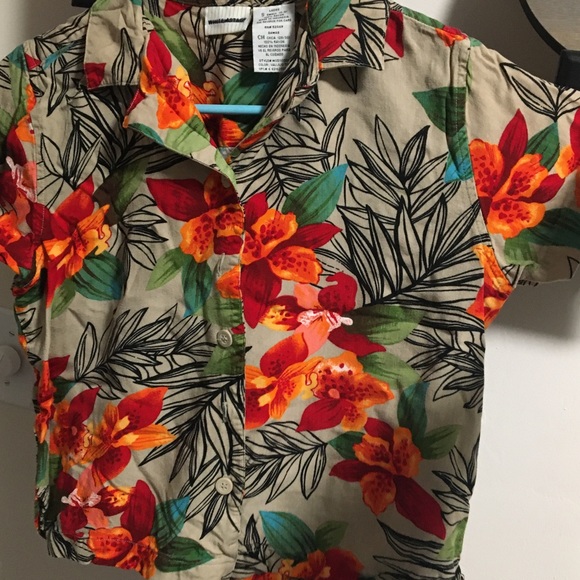 Vintage White Stag Floral Print Top, Small, EUC - Picture 2 of 6